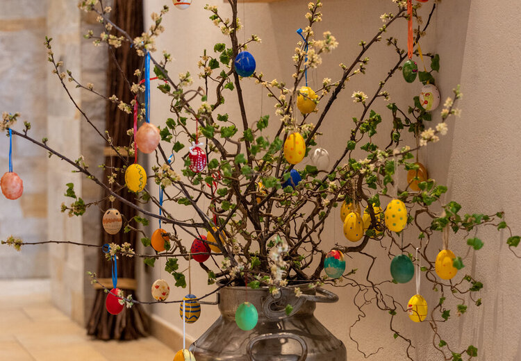 Geschmückter Osterstrauß