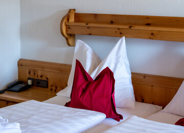 Hotelbett Detailaufnahme