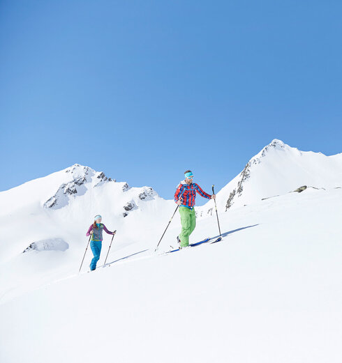 Zwei Skitourengeher im Kühtai