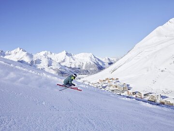 Skifahrer in Kühtai