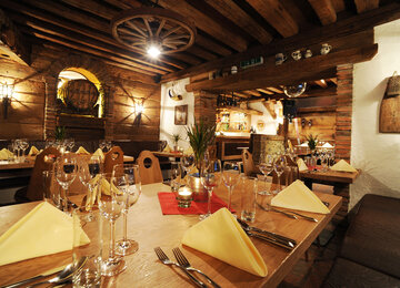 Alte Stube im Hotel Konradin in Kühtai