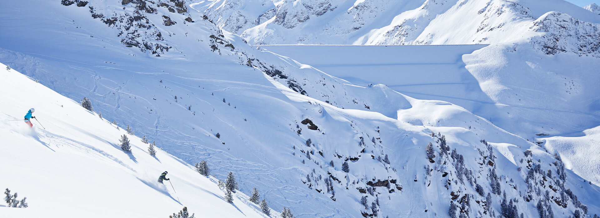 Bergpanorama Kühtai im Winter