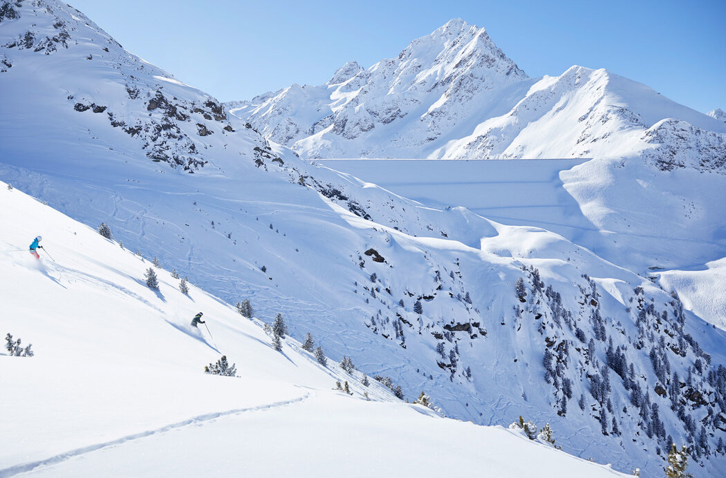 Bergpanorama Kühtai im Winter