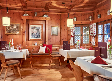 Rustikale Stube im Hotel Konradin / Kühtai