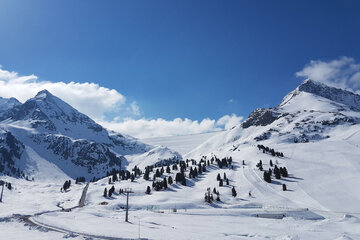 Panorama Skigebiet Kühtai